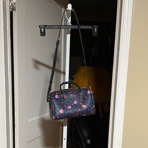 Coach Navy and Pink Cherry Print Women's Bag